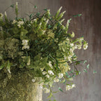 37" Wildflower Bush Artificial Flower - Boxwood & Cream