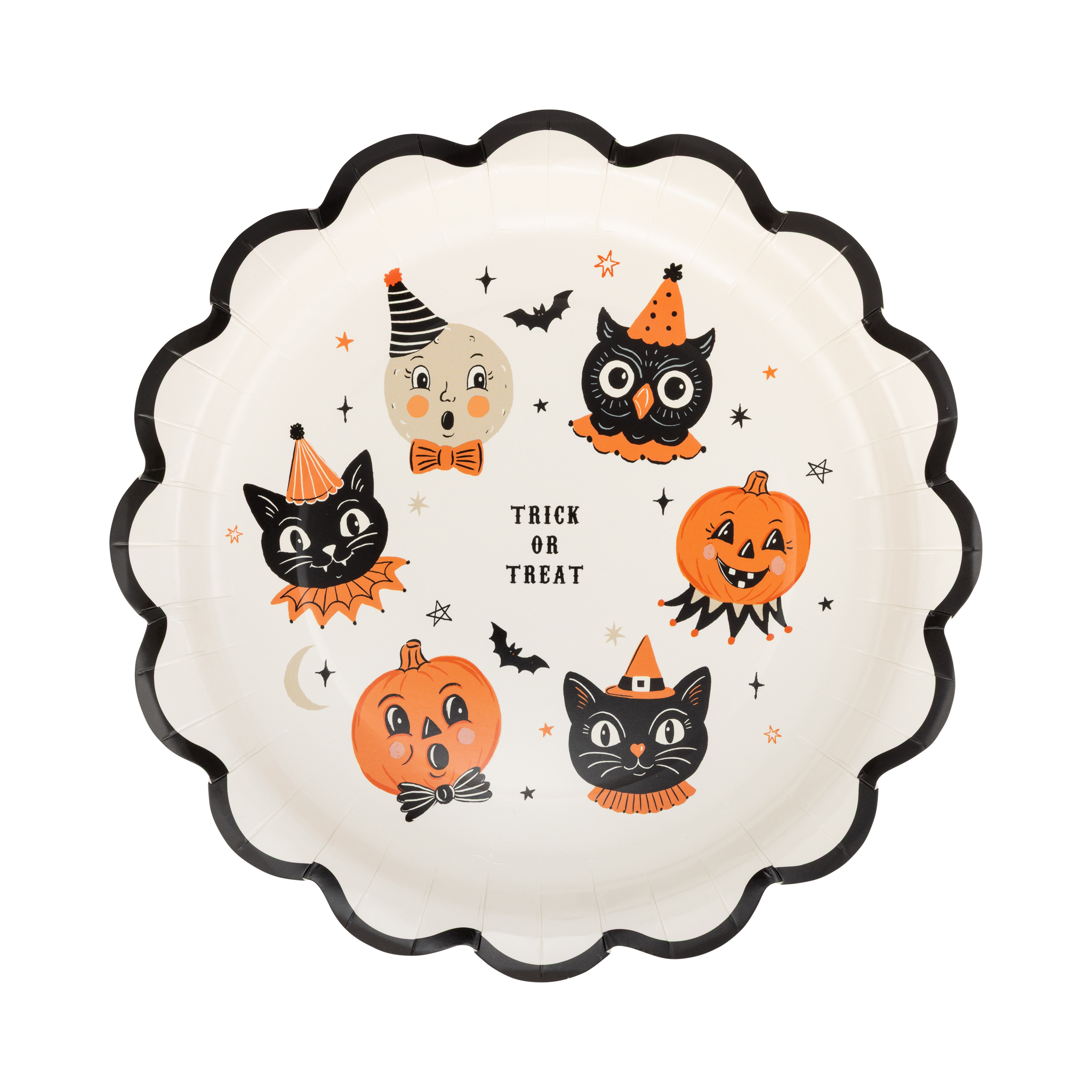 Vintage Halloween Characters Plate