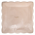 Light Brown Gingham Plate