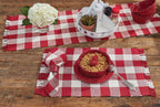 Wicklow Check Napkin - Red&Cream