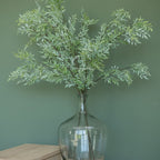 39" Soft Green Tea Leaf Branch