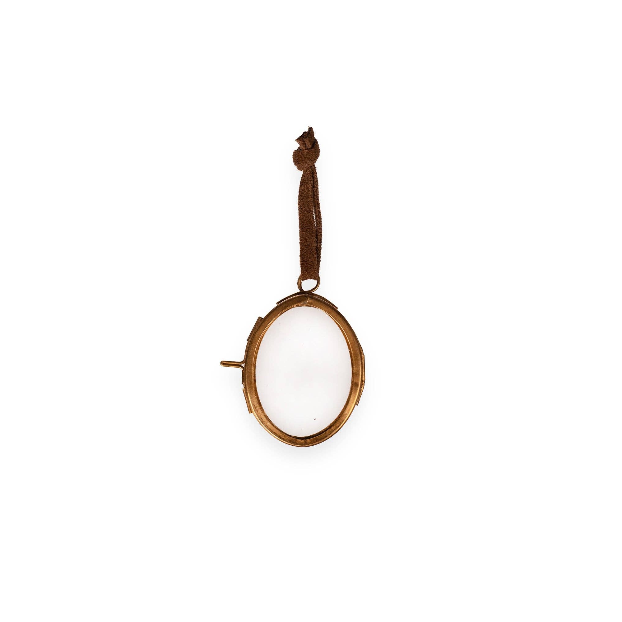 Brass Frame 1.5" Oval