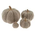 Grey Felt Pumpkin XS