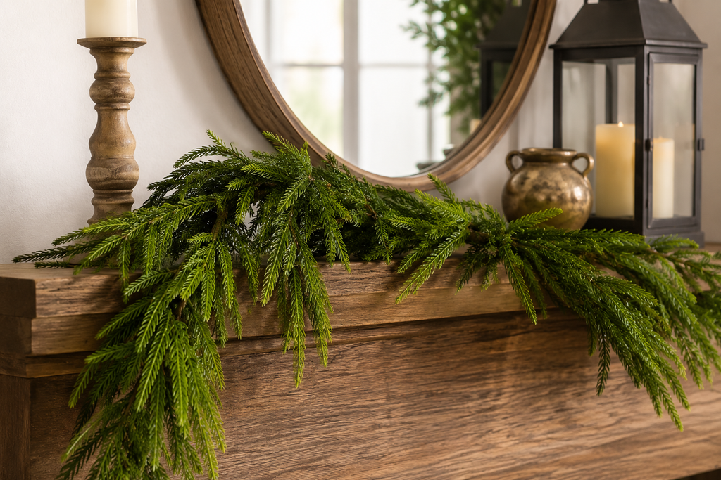 58” Natural Touch Norfolk Pine Garland