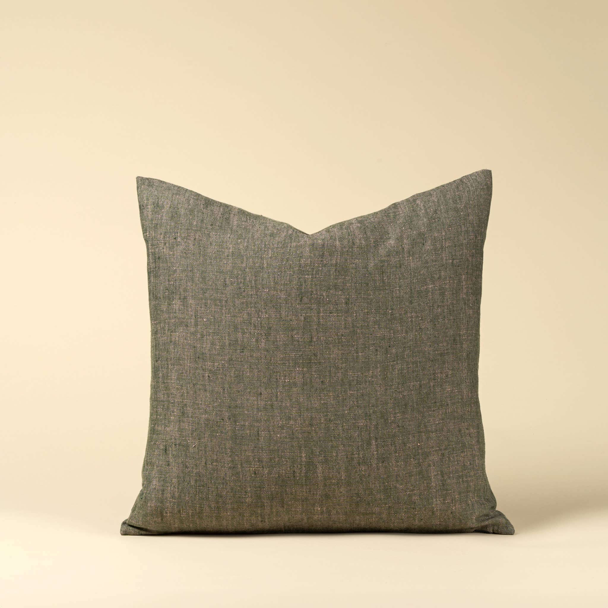 20x20 Linen Chambray Pillow -Green