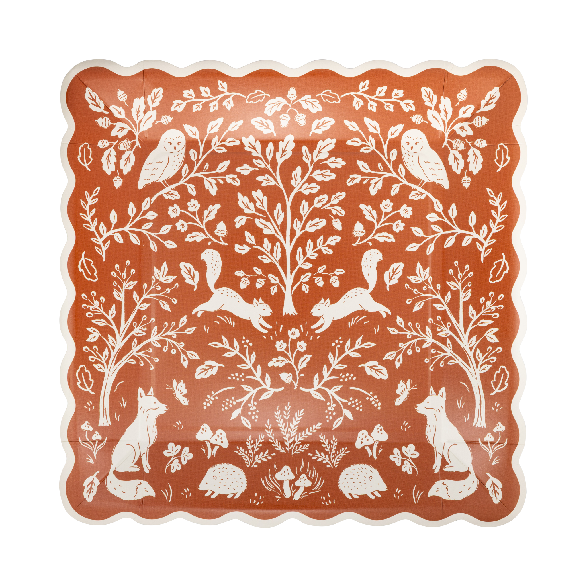 WDT1342 - Acorn Grove Square Paper Plates