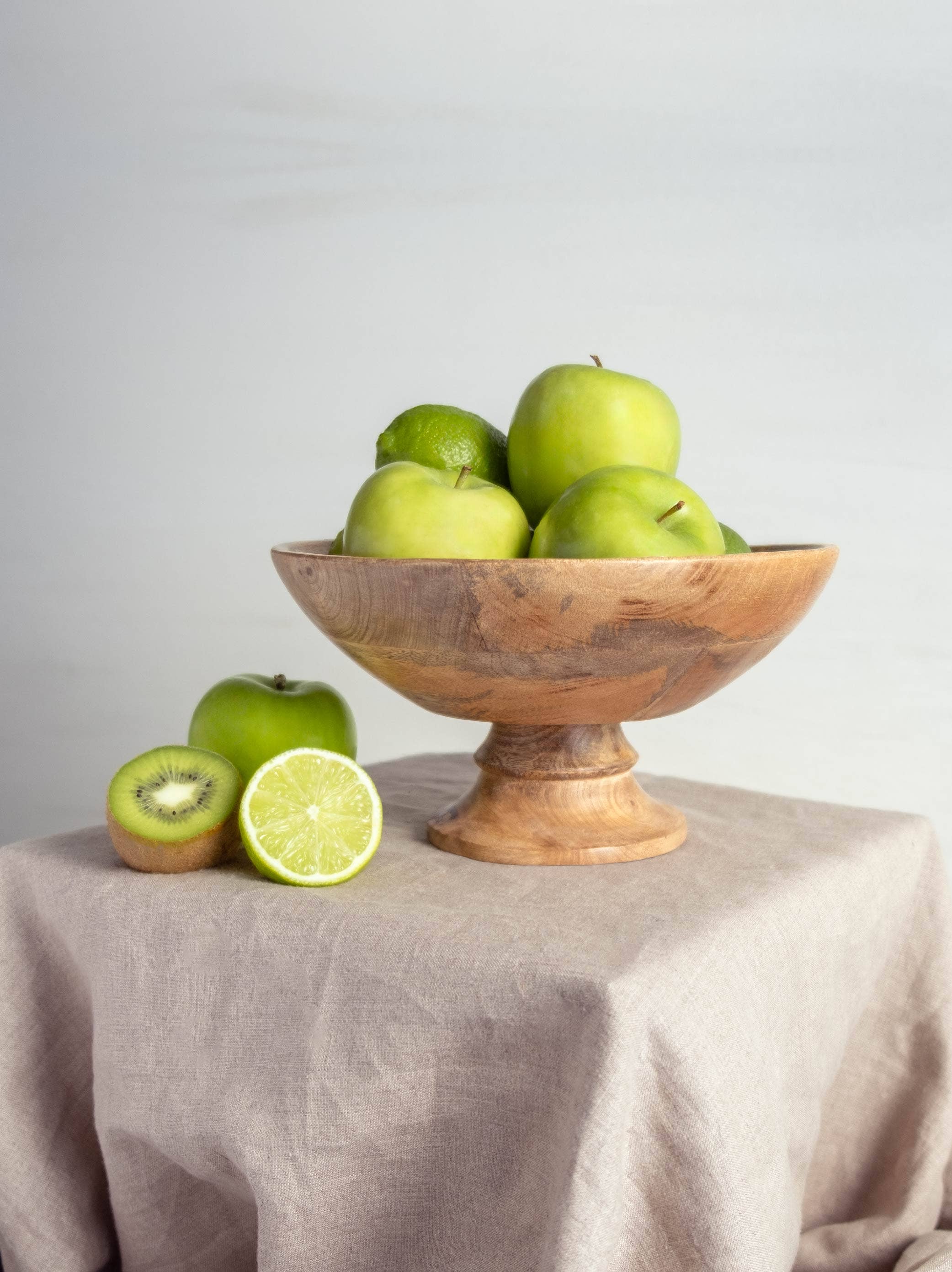 Classic Wood Pedestal Bowl