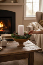 Classic Wood Pedestal Bowl