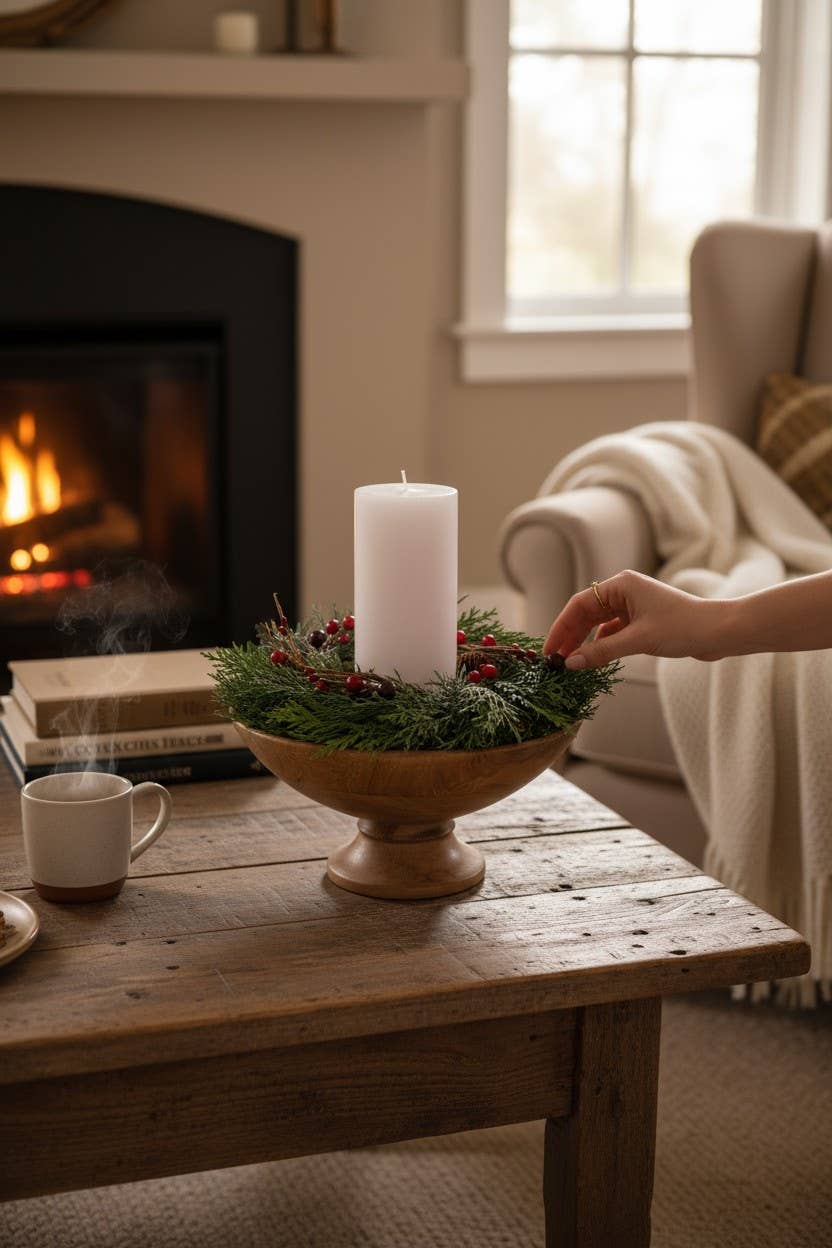 Classic Wood Pedestal Bowl