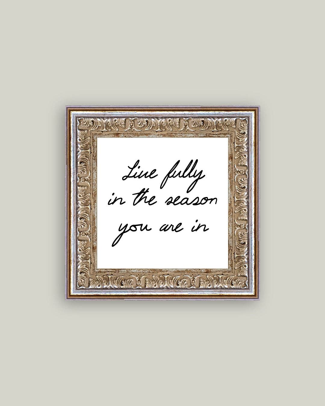 Live Fully Framed Antique Art