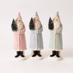 Pastel Belsnickel Santa Figurine (Pk/3 Asst)