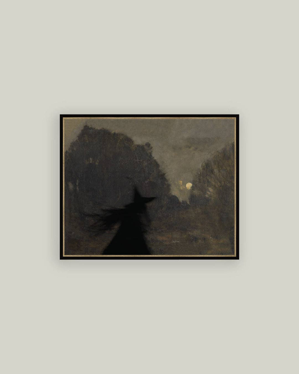 Midnight Witch Framed Antique Art