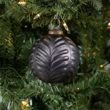 Matte Black Filigree Kugel Ornament