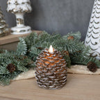 4.25" Moving Flame Pinecone Candle