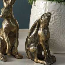 4.5" Bea Bunny Figurine - Antiqued Gold Finish