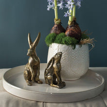 4.5" Bea Bunny Figurine - Antiqued Gold Finish