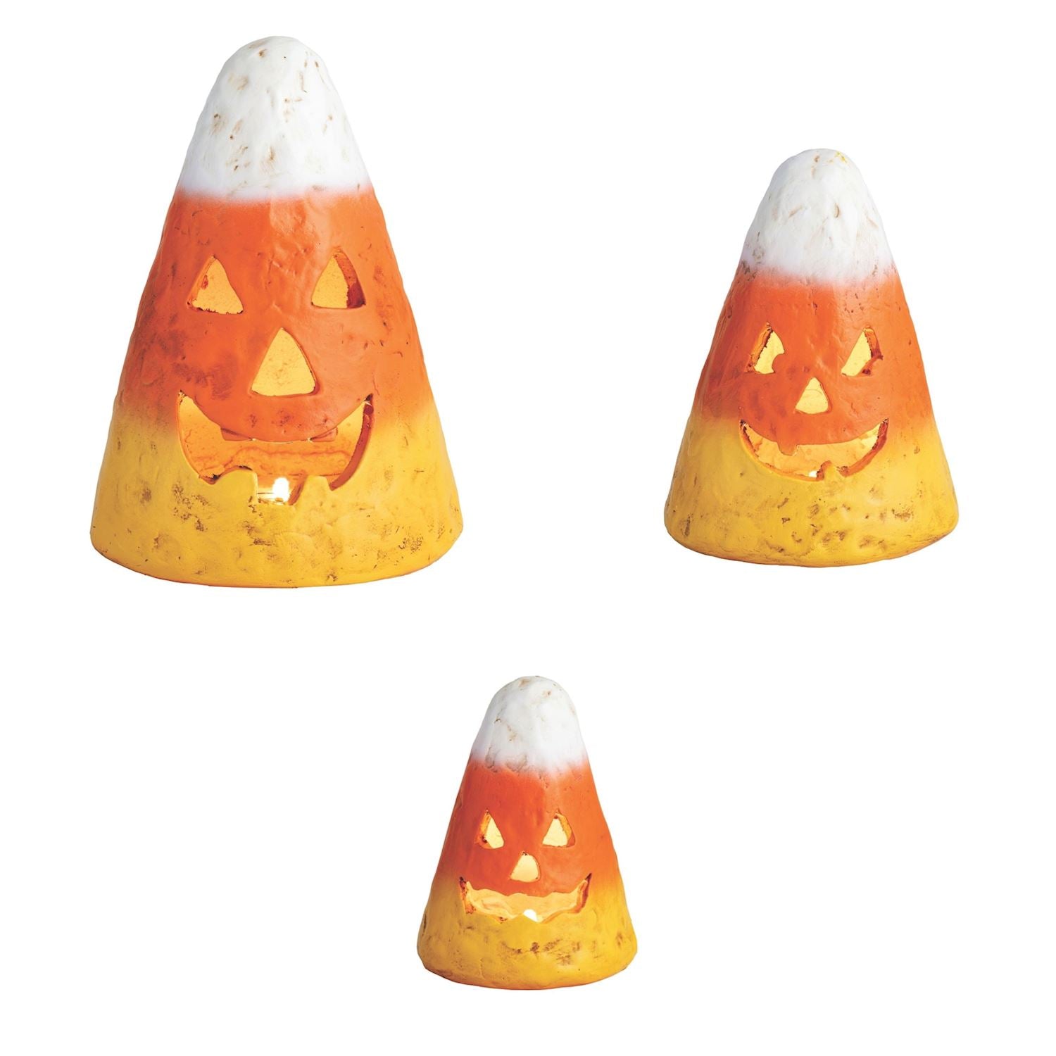 Mache Candy Corn Luminarie - Small