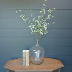 40" White Blossom Faux Flower Spray Decor