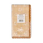 HRV1339 - Rust Gingham Block Print Dinner Paper Napkins