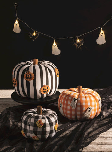 Ghost Beaded Icon Pumpkin