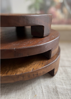Found Wood Pedestal Lg