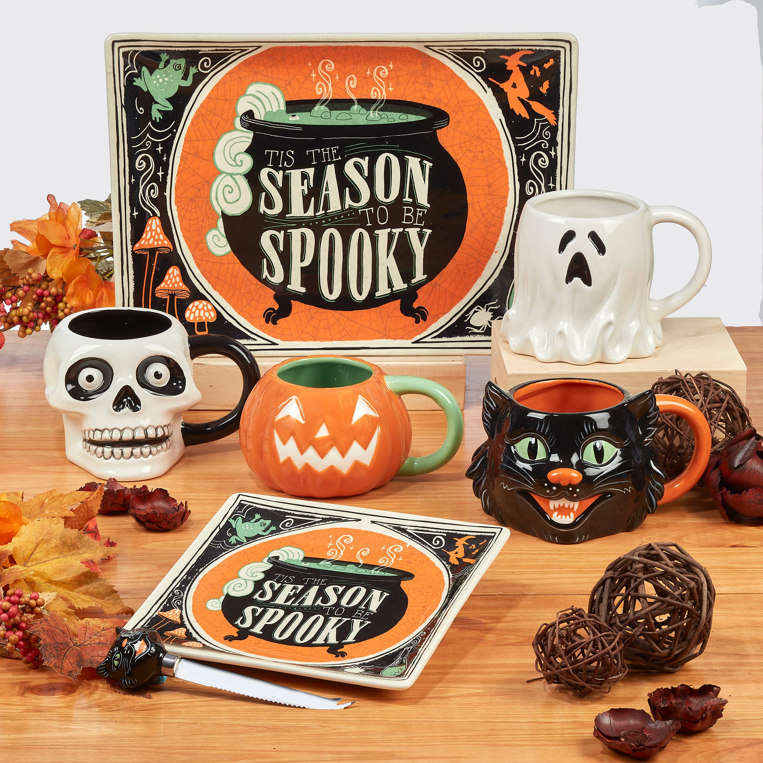 Scaredy Cat Halloween Mug 22 oz. asst.