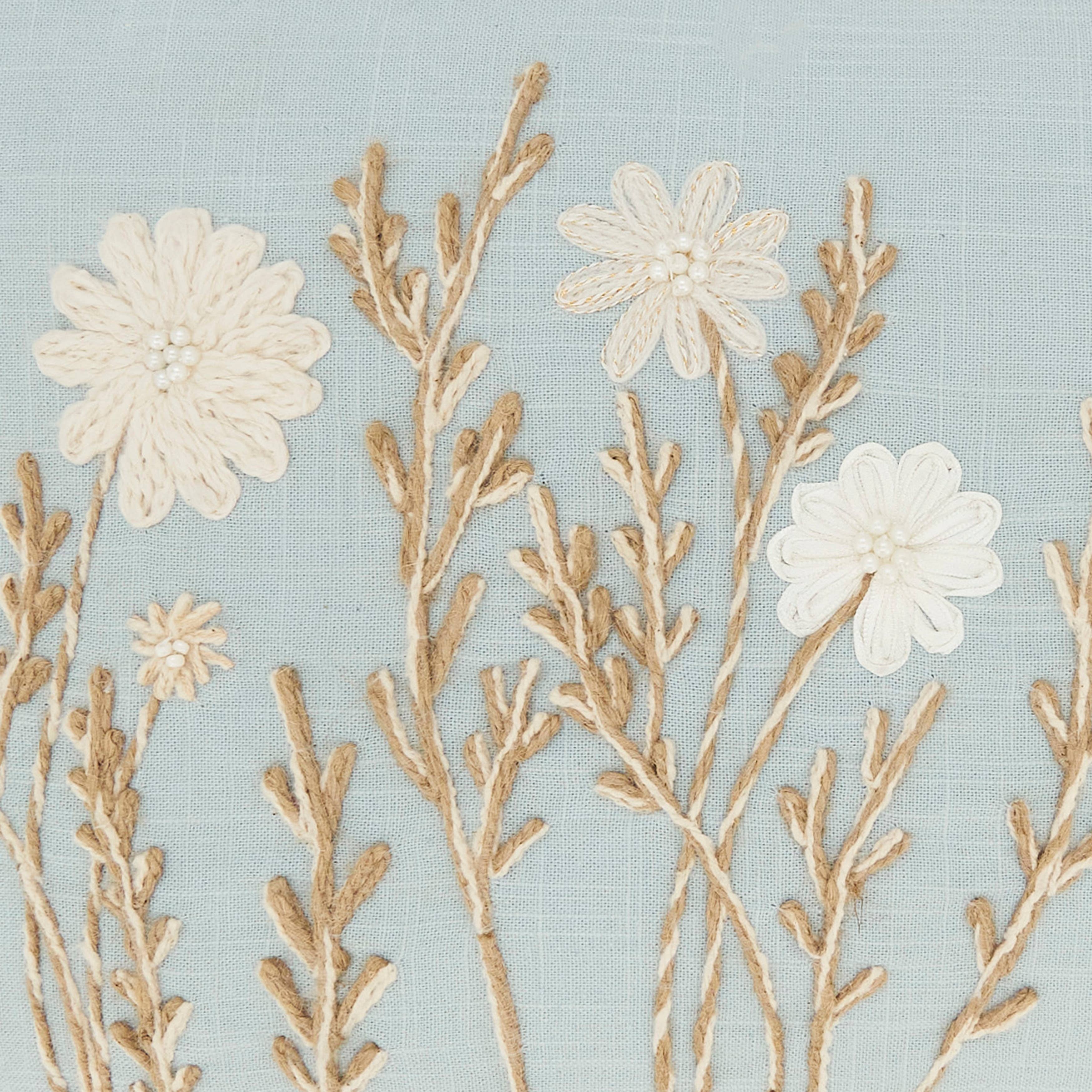 Delicate Floral Pillow