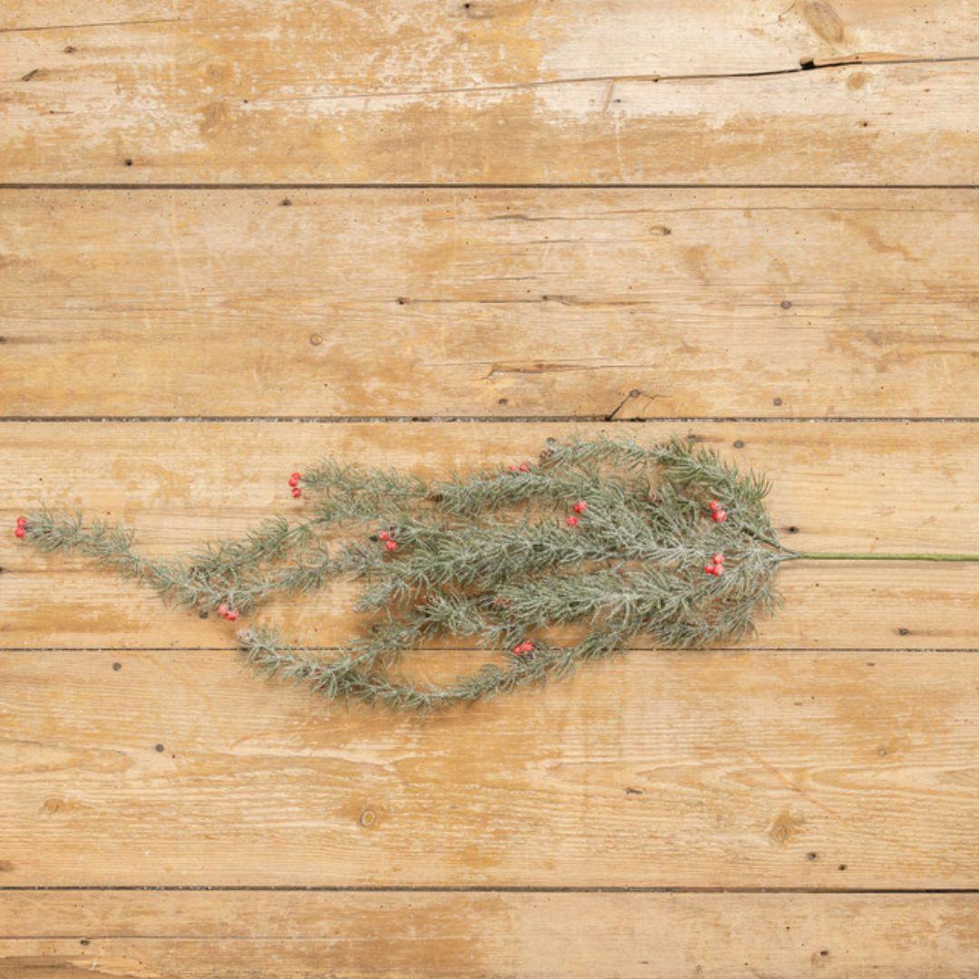 42" Iced Pine Weeping Spray