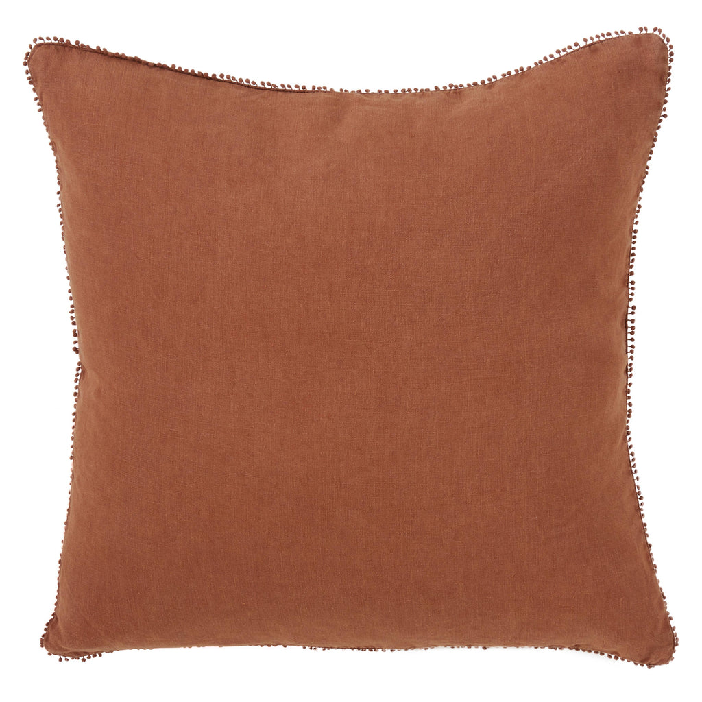 Pompom Design Pillow - Down Filled