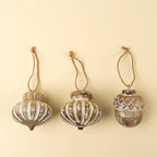 Wooden Spindle Holiday Ornament