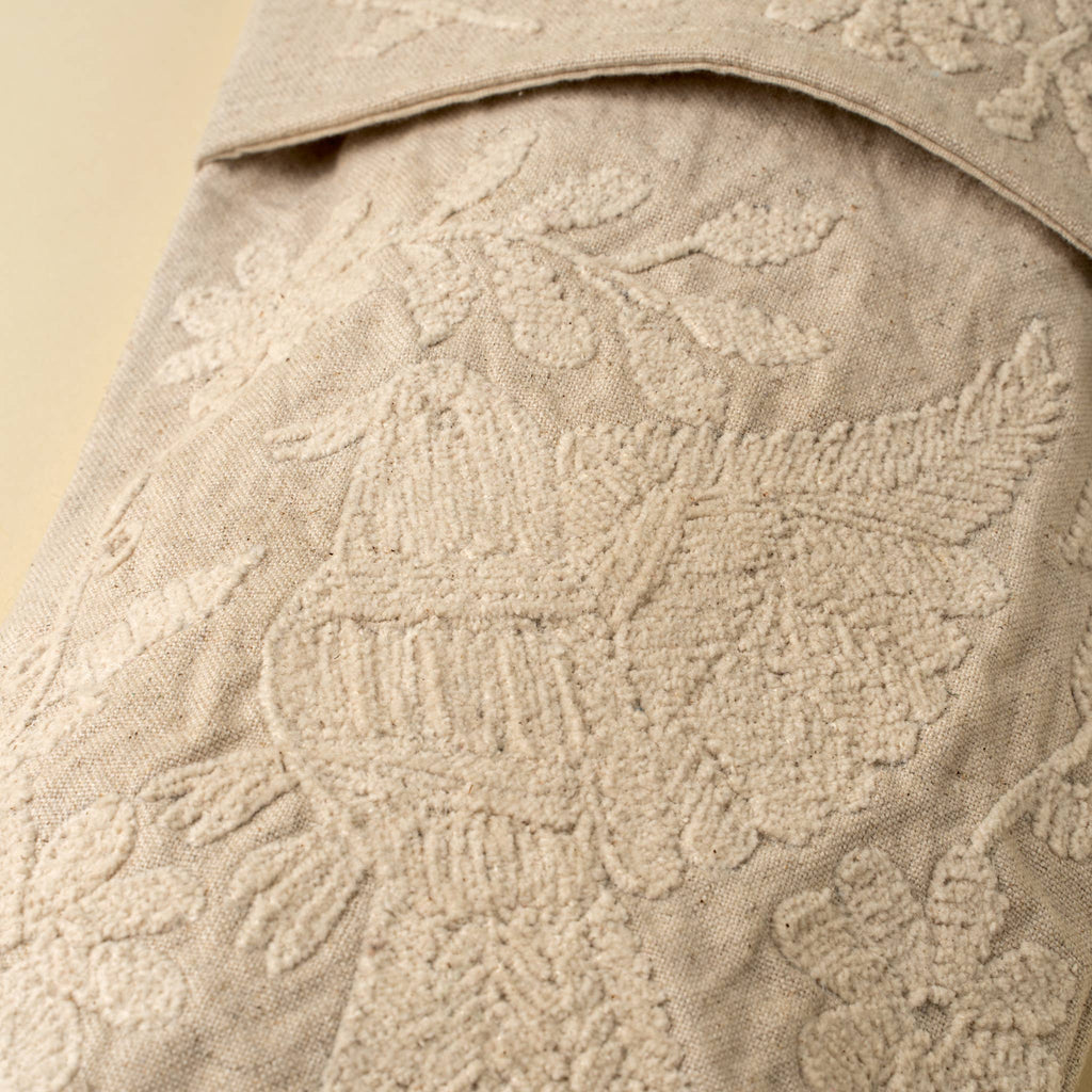 Forestvale Embroidered Stocking White