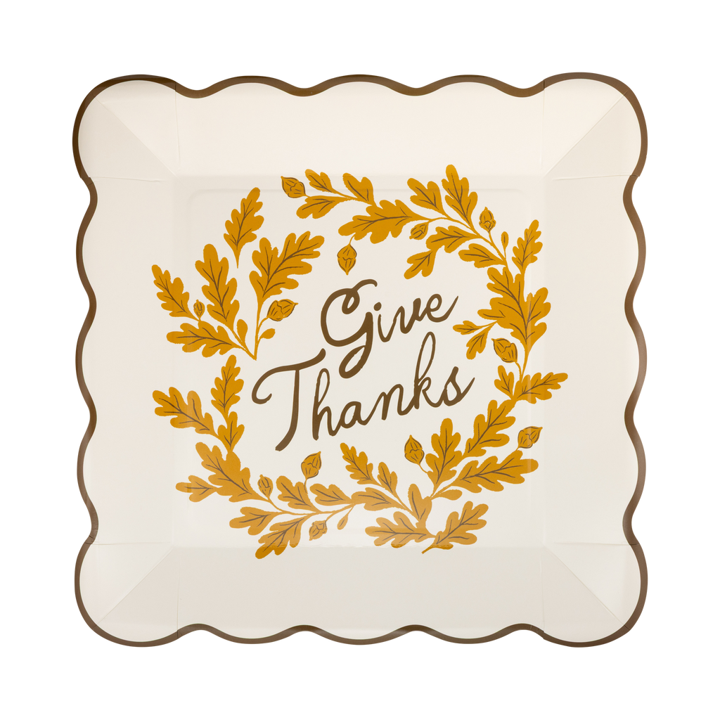 Give Thanks Paper Plates