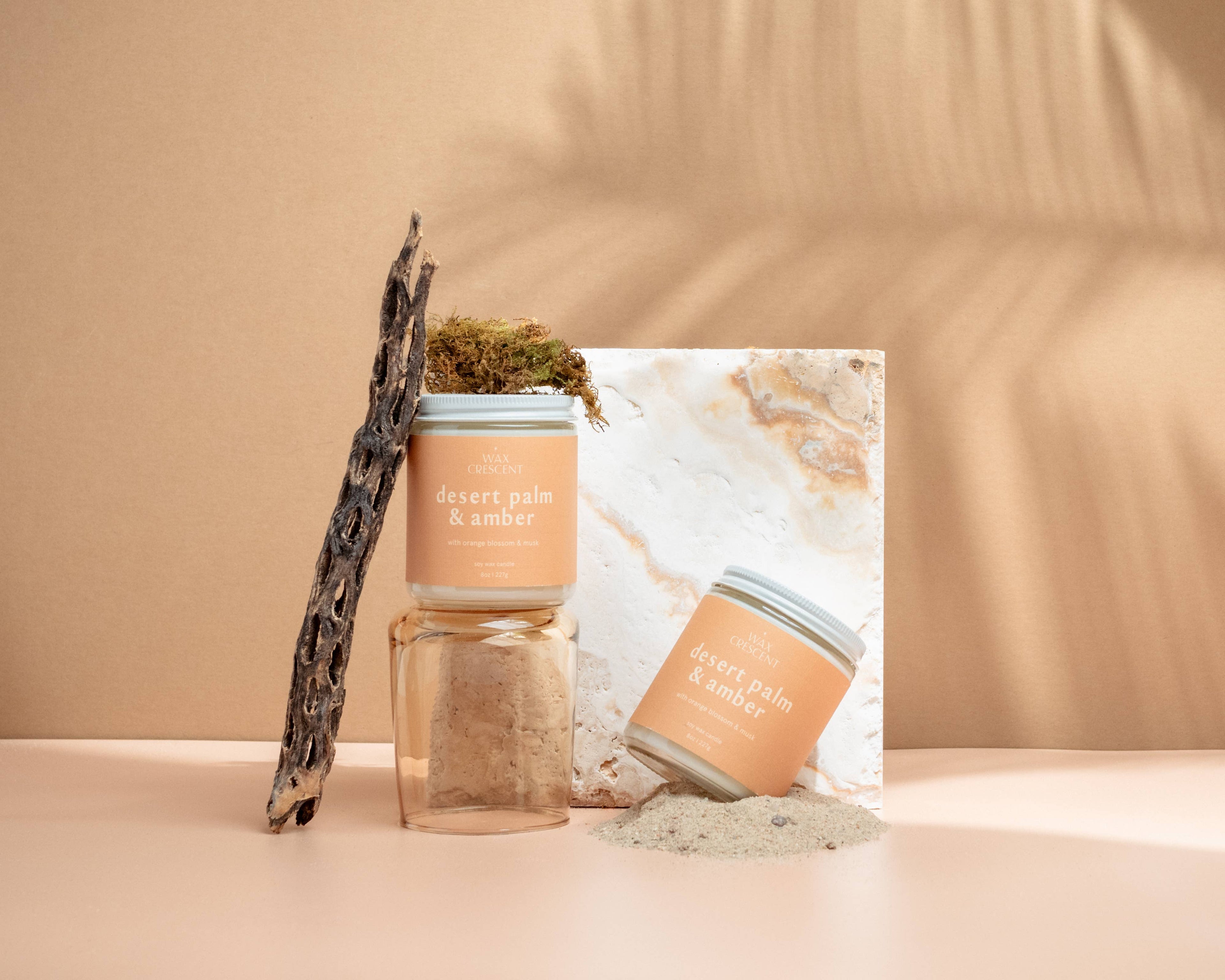Desert Palm & Amber Soy Wax Candle