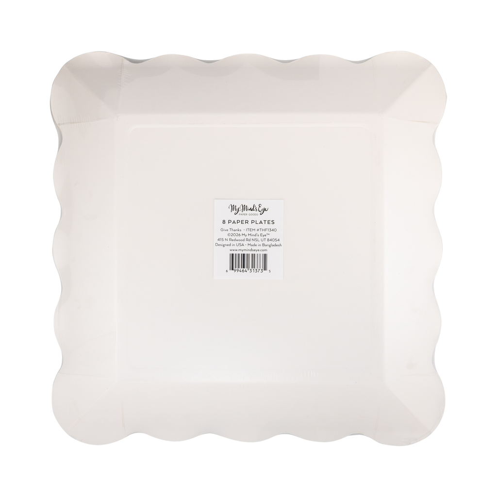 Give Thanks Paper Plates