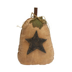 Cream Pumpkin with Star Decorative Tabletop Object