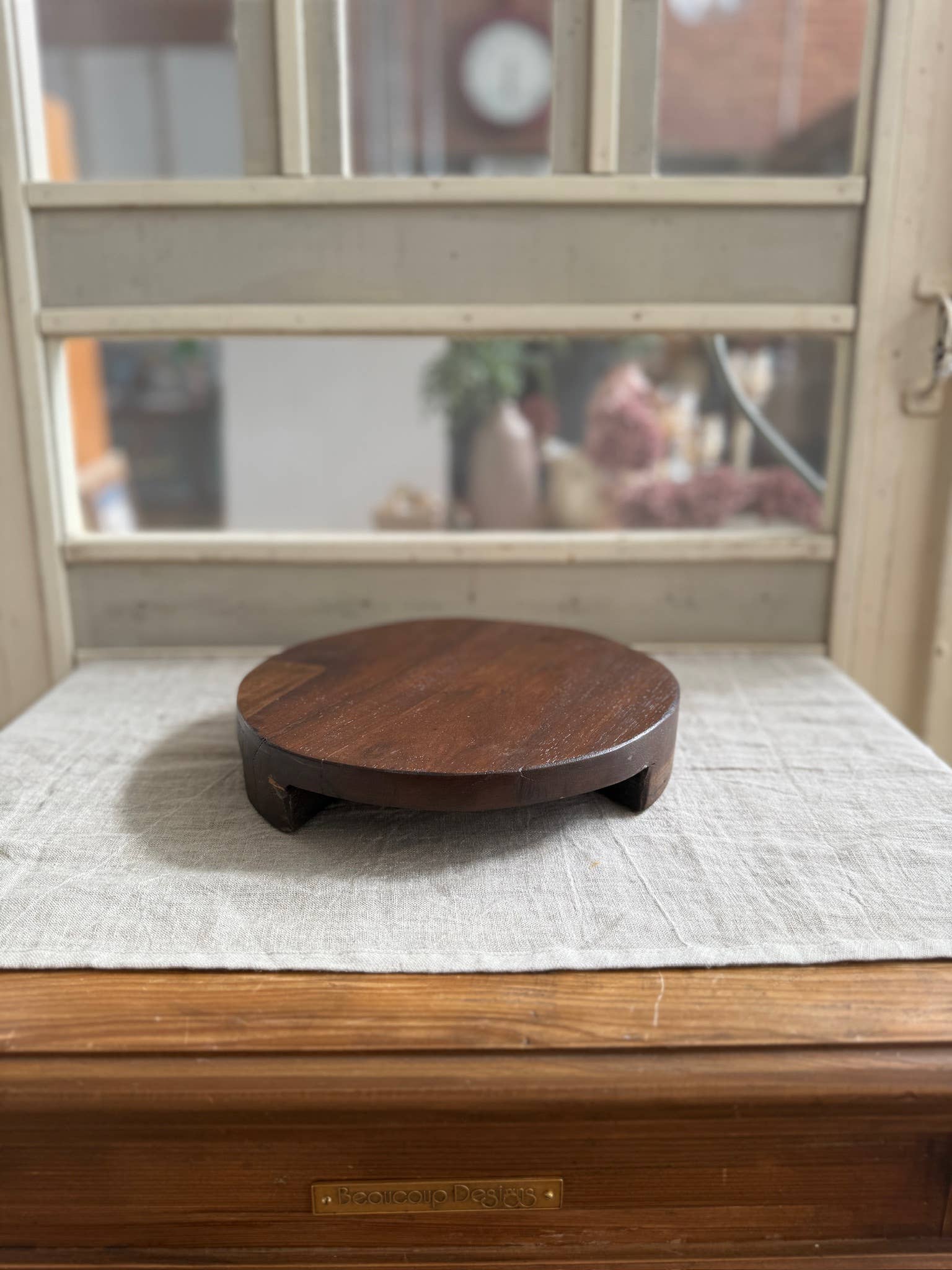 Found Wood Pedestal Med