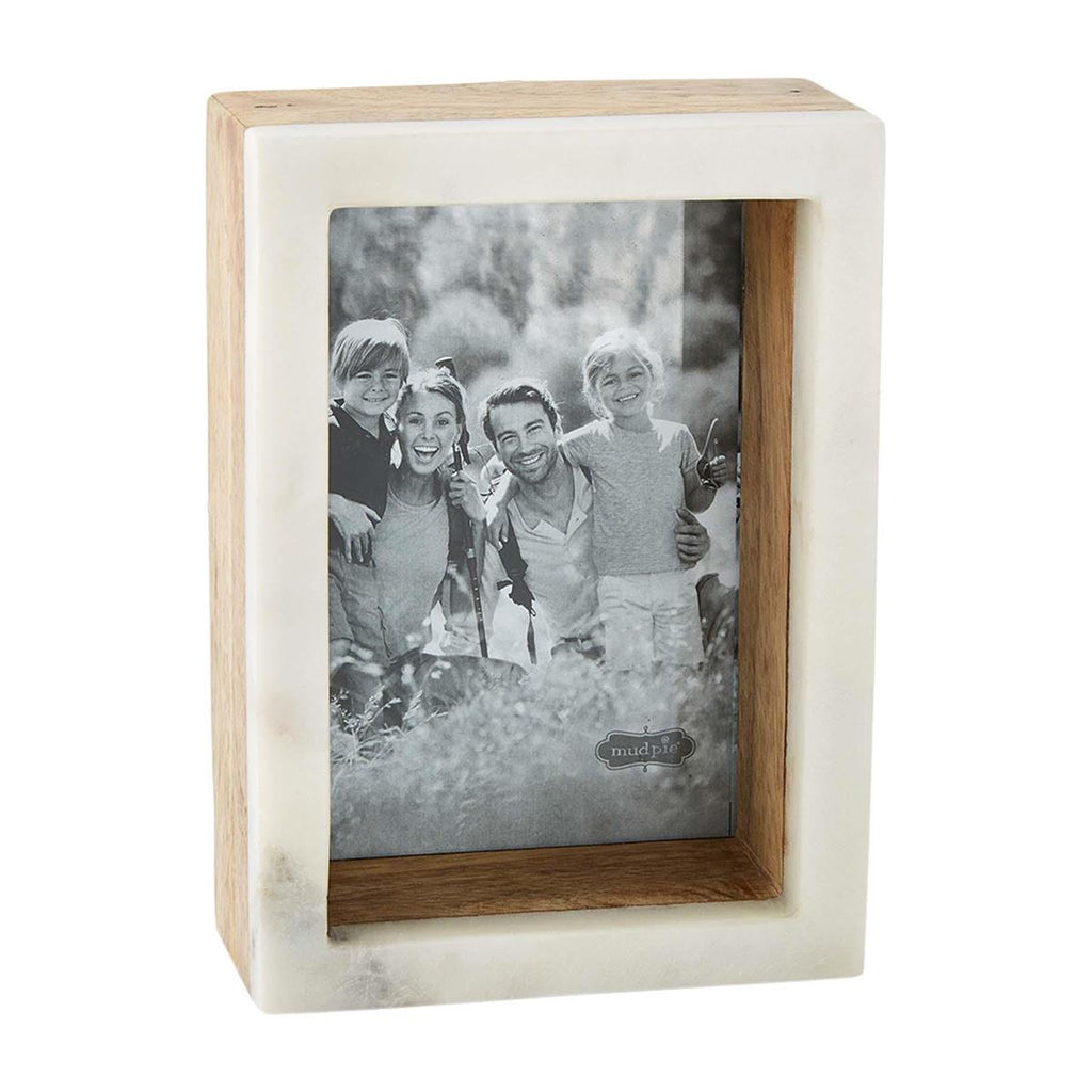 5x7 Wood Marble Shadow Frame