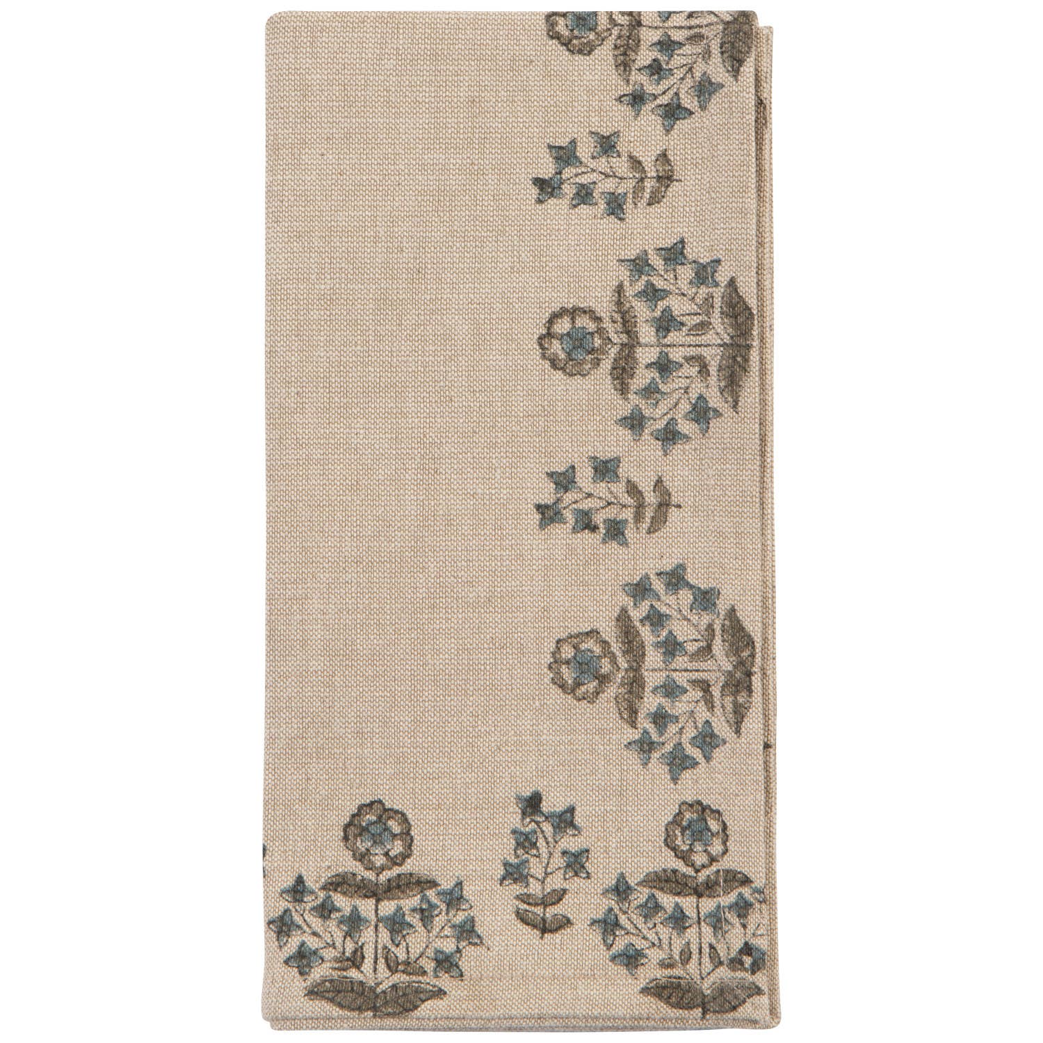 Salvia Block Print Napkins Set/4