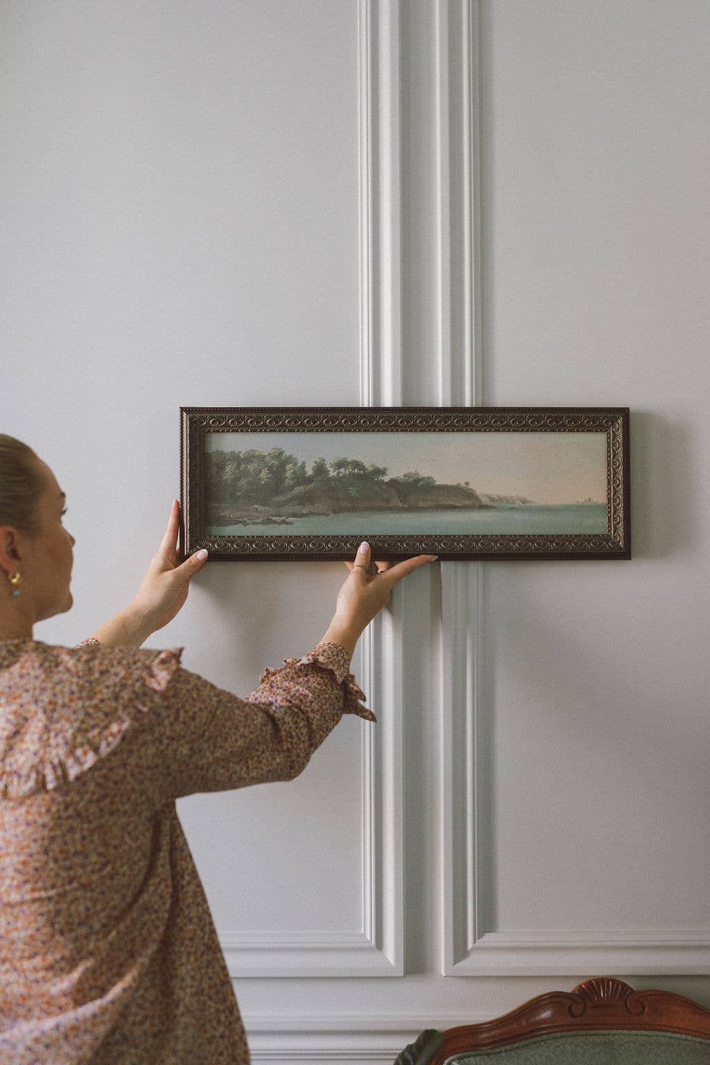 The Banks of Rance, Brittany Framed Antique Art