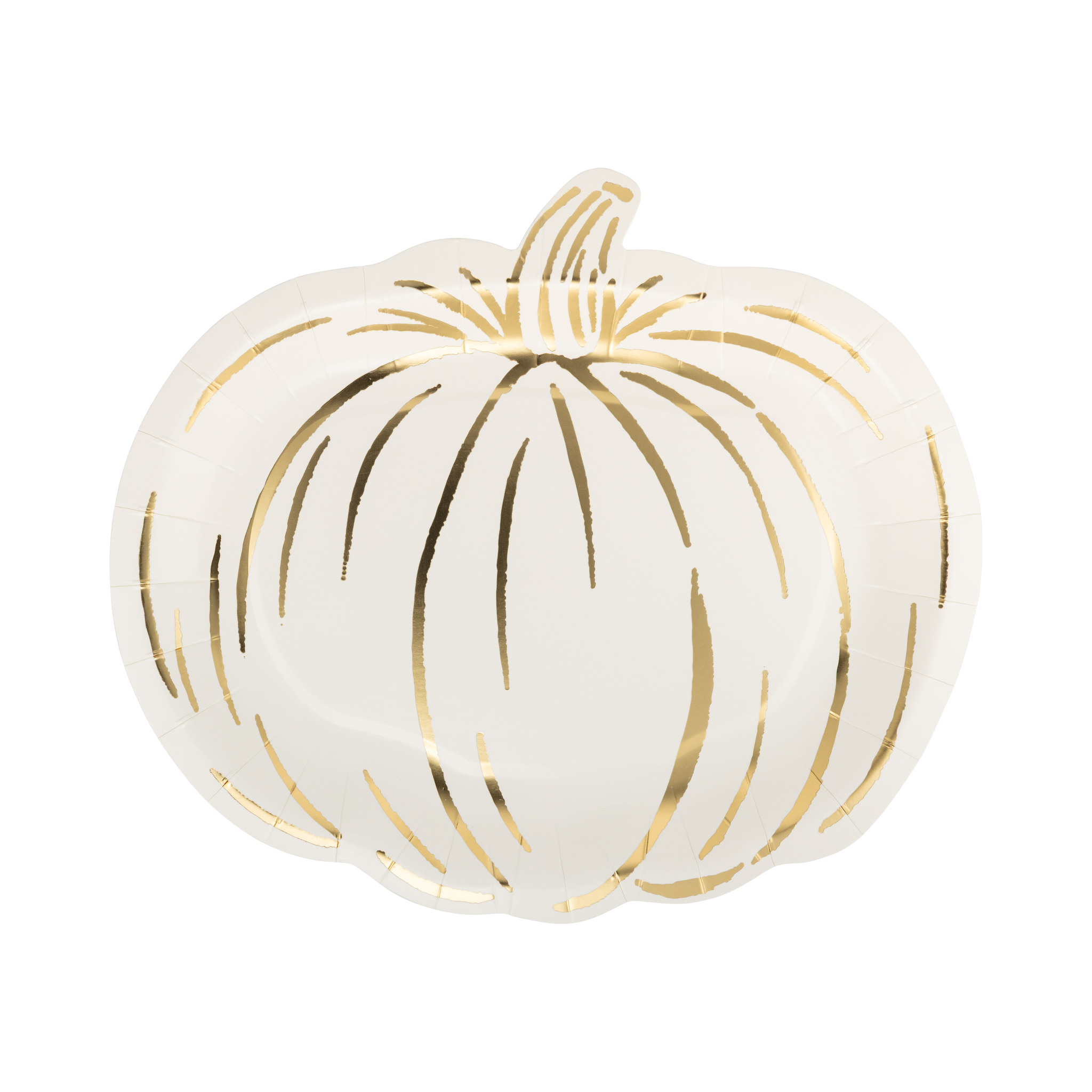 Cream Pumpkin Shaped Plate