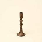 Sm Caldera Forged Candlestick Rustic Brass