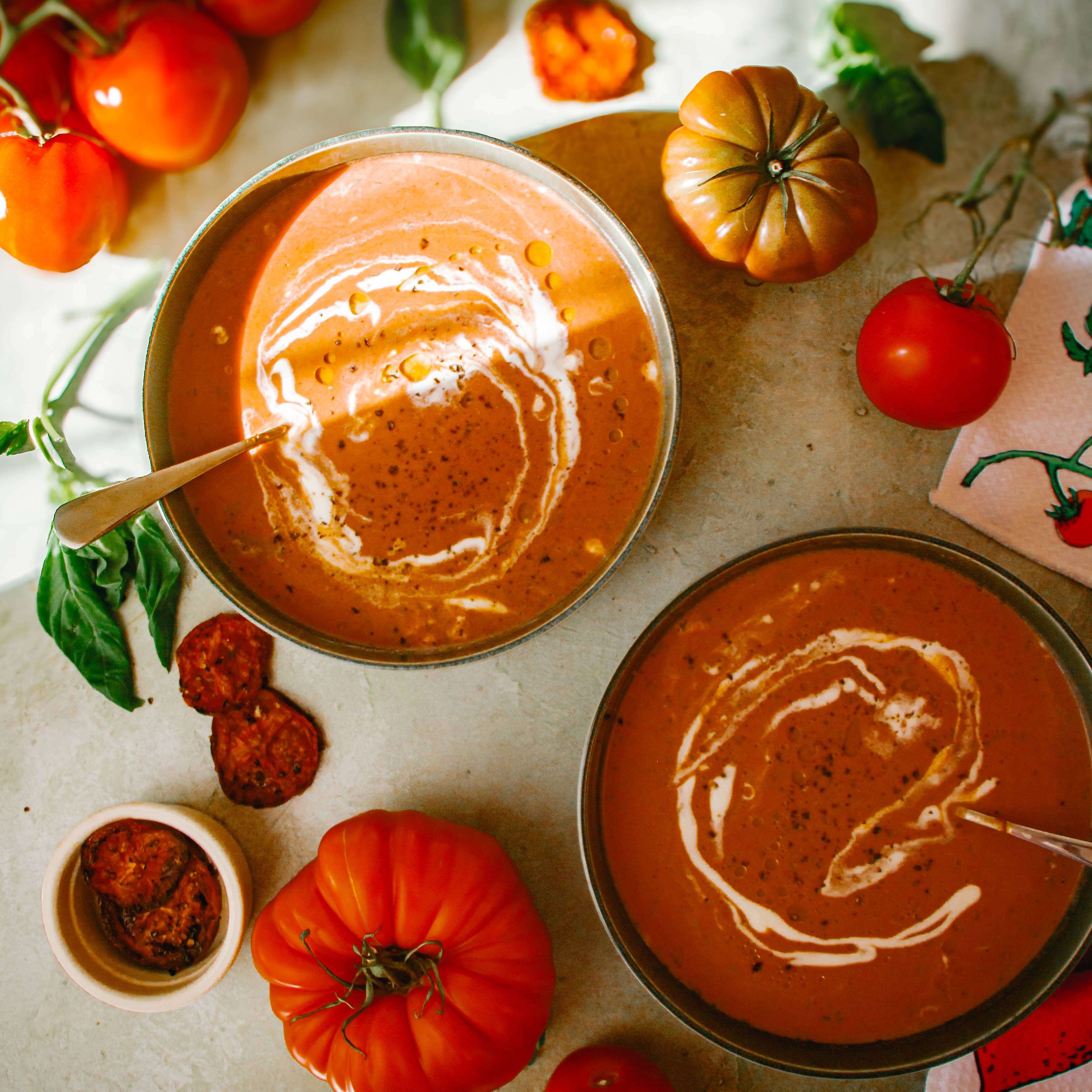 Mississippi Delta Tomato Basil Soup