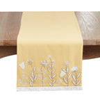 Embroidered Meadow Decorative Table Runner