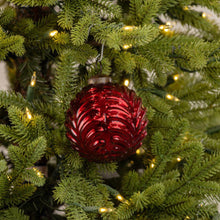 4" Red Filigree Kugel Ornament