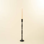 Sm Nova Forged Tall Candlestick Blk