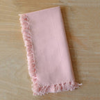 Fringe Napkin   Light Pink