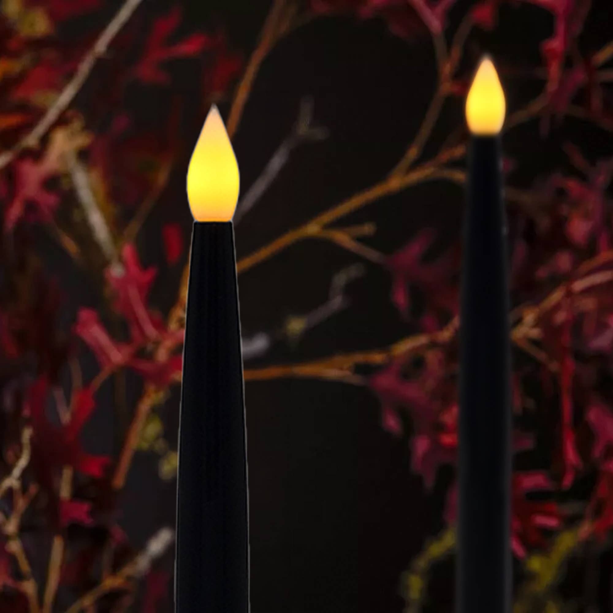 Hanging Black Taper Candle