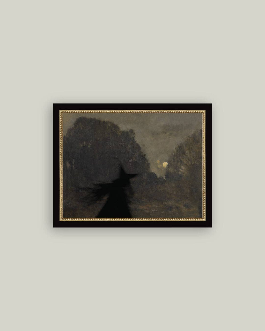 Midnight Witch Framed Antique Art