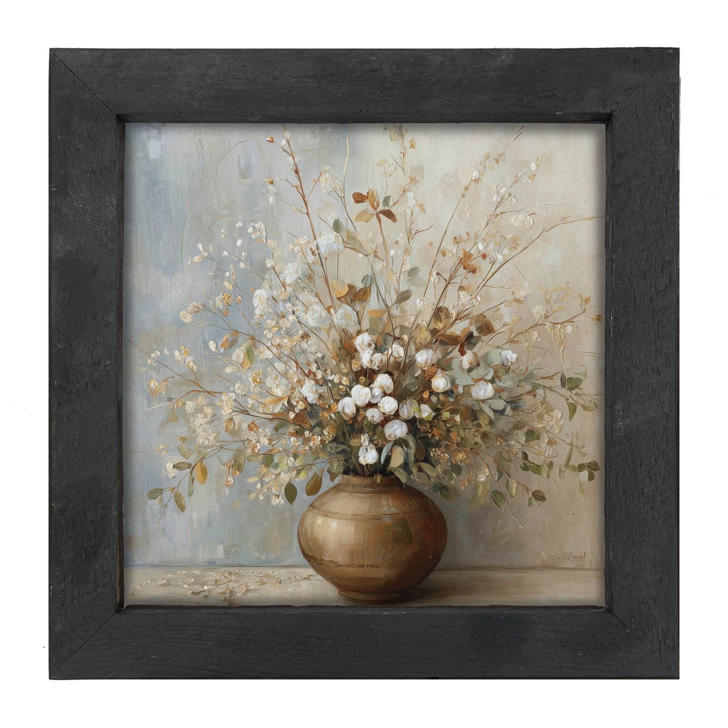 Copper Vase with Rustic Bouquet