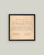 Silent Night Framed Antique Art